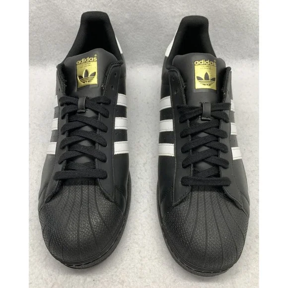 Adidas Originals Superstar Foundation Low Black White Gold B27140 Mens Size  18